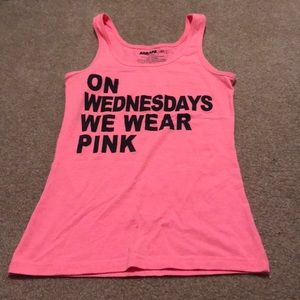 We wear pink tank